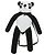 LOUIS VUITTON Borsa a Spalla LV Friend Panda Bear in Cotone Nero Bianco M57414 37880SM - vista 13