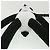 LOUIS VUITTON Borsa a Spalla LV Friend Panda Bear in Cotone Nero Bianco M57414 37880SM - vista 5