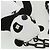 LOUIS VUITTON Borsa a Spalla LV Friend Panda Bear in Cotone Nero Bianco M57414 37880SM - vista 6