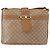 Céline Borsa a Spalla in Tela Macadam CELINE PVC Beige Oro Auth bs31348 D'oro - vista 13