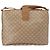 Céline Borsa a Spalla in Tela Macadam CELINE PVC Beige Oro Auth bs31348 D'oro - vista 2