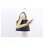 Borsa a mano Christian Dior in pelle blu navy oro Auth 151674 D'oro - vista 22