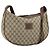 Gucci Borsa a spalla GG Supreme in PVC Beige Oro Auth ep12173 D'oro