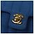 CHANEL Borsa a Spalla Mademoiselle in Tela Blu Oro CC Auth 154058SAV D'oro - vista 20