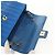 CHANEL Borsa a Spalla Mademoiselle in Tela Blu Oro CC Auth 154058SAV D'oro - vista 21