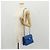 CHANEL Borsa a Spalla Mademoiselle in Tela Blu Oro CC Auth 154058SAV D'oro - vista 30