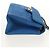 CHANEL Borsa a Spalla Mademoiselle in Tela Blu Oro CC Auth 154058SAV D'oro - vista 5