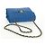 CHANEL Borsa a Spalla Mademoiselle in Tela Blu Oro CC Auth 154058SAV D'oro - vista 7