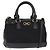 Borsa a mano Gancini in nylon 2 in 1 nera e oro Auth 154686 di Salvatore Ferragamo Nero D'oro