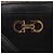 Borsa a mano Gancini in nylon 2 in 1 nera e oro Auth 154686 di Salvatore Ferragamo Nero D'oro - vista 19