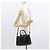 Borsa a mano Gancini in nylon 2 in 1 nera e oro Auth 154686 di Salvatore Ferragamo Nero D'oro - vista 24