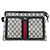 Borsa a Spalla Gucci GG Supreme Sherry Line PVC Blu Navy Oro 14 02 013 Auth 154336 D'oro - vista 13