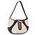 Céline Borsa a Spalla CELINE Coppa del Mondo 2002 Pelle Bianca Nera Argento Auth mr1649 Nero Bianco
