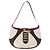 Céline Borsa a Spalla CELINE Coppa del Mondo 2002 Pelle Bianca Nera Argento Auth mr1649 Nero Bianco - vista 13