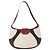 Céline Borsa a Spalla CELINE Coppa del Mondo 2002 Pelle Bianca Nera Argento Auth mr1649 Nero Bianco - vista 2