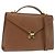 VALENTINO Borsa a mano in pelle 2 in 1 Marrone Oro Auth bs29793 D'oro