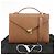 VALENTINO Borsa a mano in pelle 2 in 1 Marrone Oro Auth bs29793 D'oro - vista 12