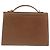 VALENTINO Borsa a mano in pelle 2 in 1 Marrone Oro Auth bs29793 D'oro - vista 2