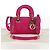Borsa Micro Lady D Joy Cannage Christian Dior in Pelle di Agnello 2in1 Rosa Auth 145262SM - vista 12