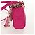 Borsa Micro Lady D Joy Cannage Christian Dior in Pelle di Agnello 2in1 Rosa Auth 145262SM - vista 3