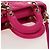 Borsa Micro Lady D Joy Cannage Christian Dior in Pelle di Agnello 2in1 Rosa Auth 145262SM - vista 6