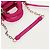Borsa Micro Lady D Joy Cannage Christian Dior in Pelle di Agnello 2in1 Rosa Auth 145262SM - vista 8