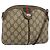 Borsa Sherry Line GG Supreme Web di GUCCI in PVC beige e oro 904 02 047 Auth 146261 D'oro
