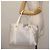Bulgari Borsa Tote BVLGARI Logo mania in tela argento e bianco Auth BA6909 - vista 25