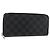 Cartera Vertical Zippy Damier Graphite LOUIS VUITTON N63095 Auth LV am9286 Damier ebene