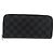 Cartera Vertical Zippy Damier Graphite LOUIS VUITTON N63095 Auth LV am9286 Damier ebene - vista 13