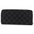 Cartera Vertical Zippy Damier Graphite LOUIS VUITTON N63095 Auth LV am9286 Damier ebene - vista 2