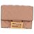 FENDI Zucca Canvas Trifold Wallet Leather Pink Gold Auth BA6630M - view 13