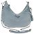 PRADA Borsa a Spalla con Catena Nylon Azzurro Chiaro Argento Auth 145974M Blu chiaro
