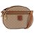 Céline Borsa a Spalla in Tela Macadam CELINE PVC Beige Oro Auth BA6725 D'oro
