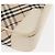 Burberry Bolsa de Ombro Nova Check em Lona Bege e Branca Auth BA6890 Branco - vista 10