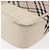 Burberry Bolsa de Ombro Nova Check em Lona Bege e Branca Auth BA6890 Branco - vista 16