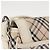 Burberry Bolsa de Ombro Nova Check em Lona Bege e Branca Auth BA6890 Branco - vista 3