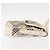 Burberry Bolsa de Ombro Nova Check em Lona Bege e Branca Auth BA6890 Branco - vista 4