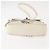 Burberry Bolsa de Ombro Nova Check em Lona Bege e Branca Auth BA6890 Branco - vista 6
