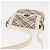 Burberry Bolsa de Ombro Nova Check em Lona Bege e Branca Auth BA6890 Branco - vista 7