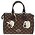 LOUIS VUITTON Bolsa Speedy Bandoulière 25 Damier Friendship N40772 Auth 140003SM Damier ebene - vista 13