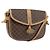 Céline Borsa a Spalla in Tela Macadam CELINE in Pelle PVC Marrone Oro Auth BA8390 D'oro
