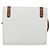 Borsa a Spalla Christian Dior in Pelle Bianca e Oro Auth BA8403 Bianco D'oro - vista 2