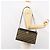 Borsa a Spalla in Tela Trotter Christian Dior Blu Navy Oro Auth 154328 D'oro - vista 20