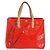 LOUIS VUITTON Borsa Reade PM Monogram Vernis Fluo Rosa Arancio M91903 Auth BA8337 Arancione - vista 13