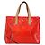 LOUIS VUITTON Borsa Reade PM Monogram Vernis Fluo Rosa Arancio M91903 Auth BA8337 Arancione - vista 2
