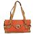Salvatore Ferragamo Borsa a Spalla Gancini in PVC Pelle Arancione Oro Auth ka357 D'oro - vista 13