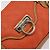 Salvatore Ferragamo Borsa a Spalla Gancini in PVC Pelle Arancione Oro Auth ka357 D'oro - vista 18