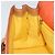 Salvatore Ferragamo Borsa a Spalla Gancini in PVC Pelle Arancione Oro Auth ka357 D'oro - vista 21