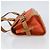 Salvatore Ferragamo Borsa a Spalla Gancini in PVC Pelle Arancione Oro Auth ka357 D'oro - vista 4